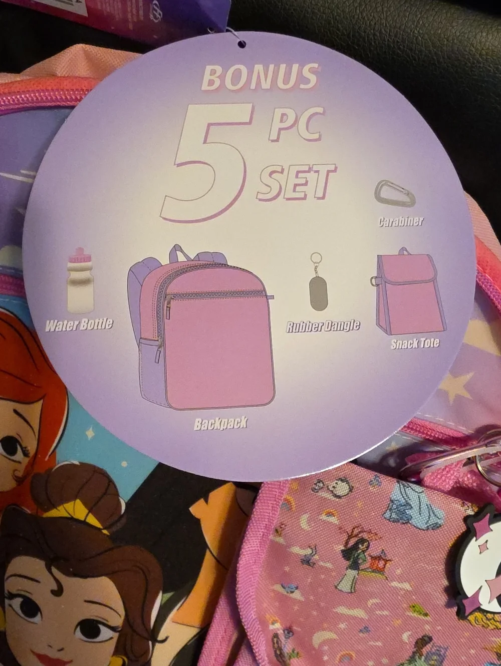Disney Princess Backpack with Matching Lunch Pouch